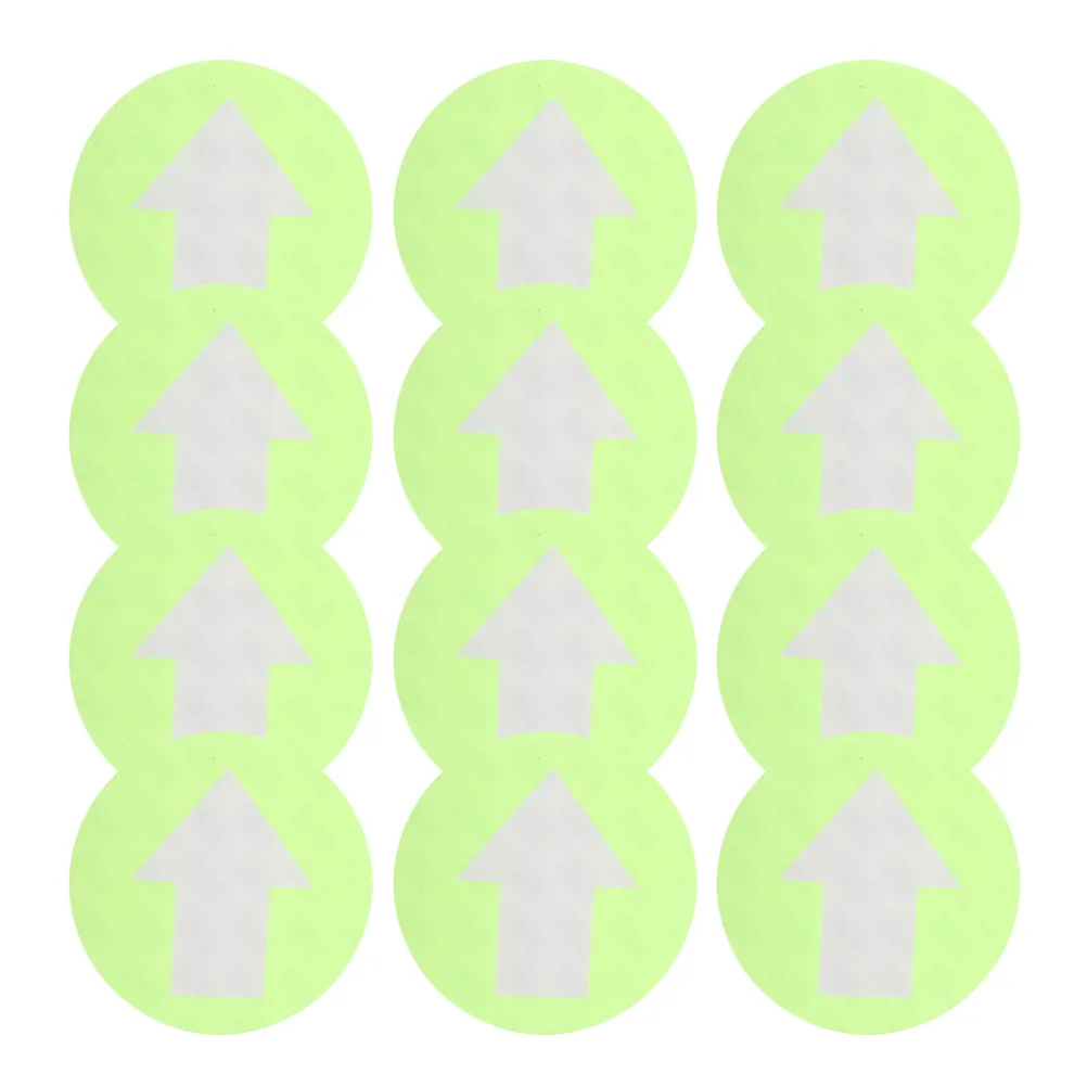 20Pcs Reflective Arrow Direction Sign Trail Marker Large PVC Fluorescent Waterproof Outdoor Camping Stairway Safety