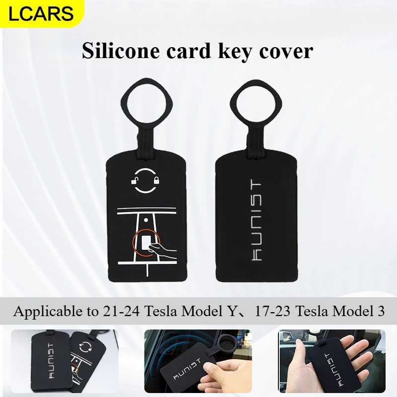 

LCARS-Silicone key card holder, suitable for 21-24 Tesla Model Y, 17-23 Tesla Model 3