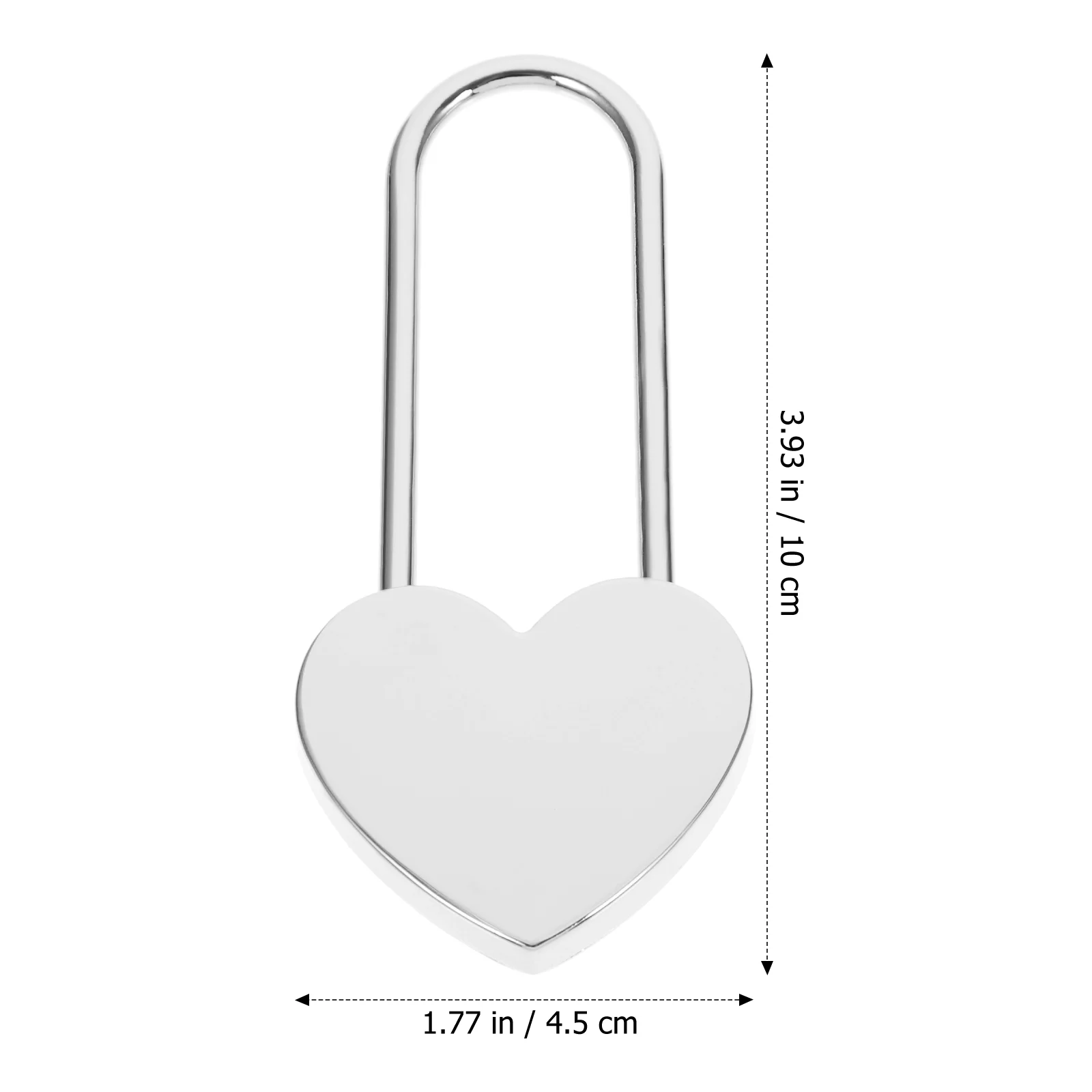 Padlock Love Office Heart Shaped Purse Shackle Zinc Alloy Lockbox Luggage Locks