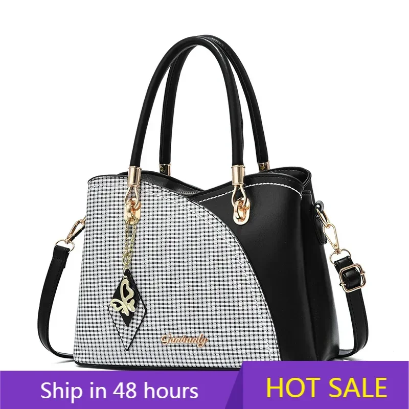 

Новая женская сумка через плечо большой вместимости, модная повседневная сумка, роскошная брендовая дизайнерская сумка через плечо, элегантная дорожная сумка-тоут