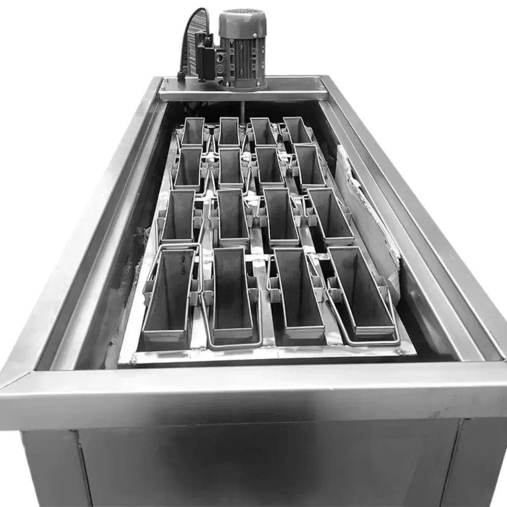 300kg/24h Stainless Steel Block Ice Maker Machine, Commercial Ice Block Producer Heavy-Duty Industrial Ice Generator
