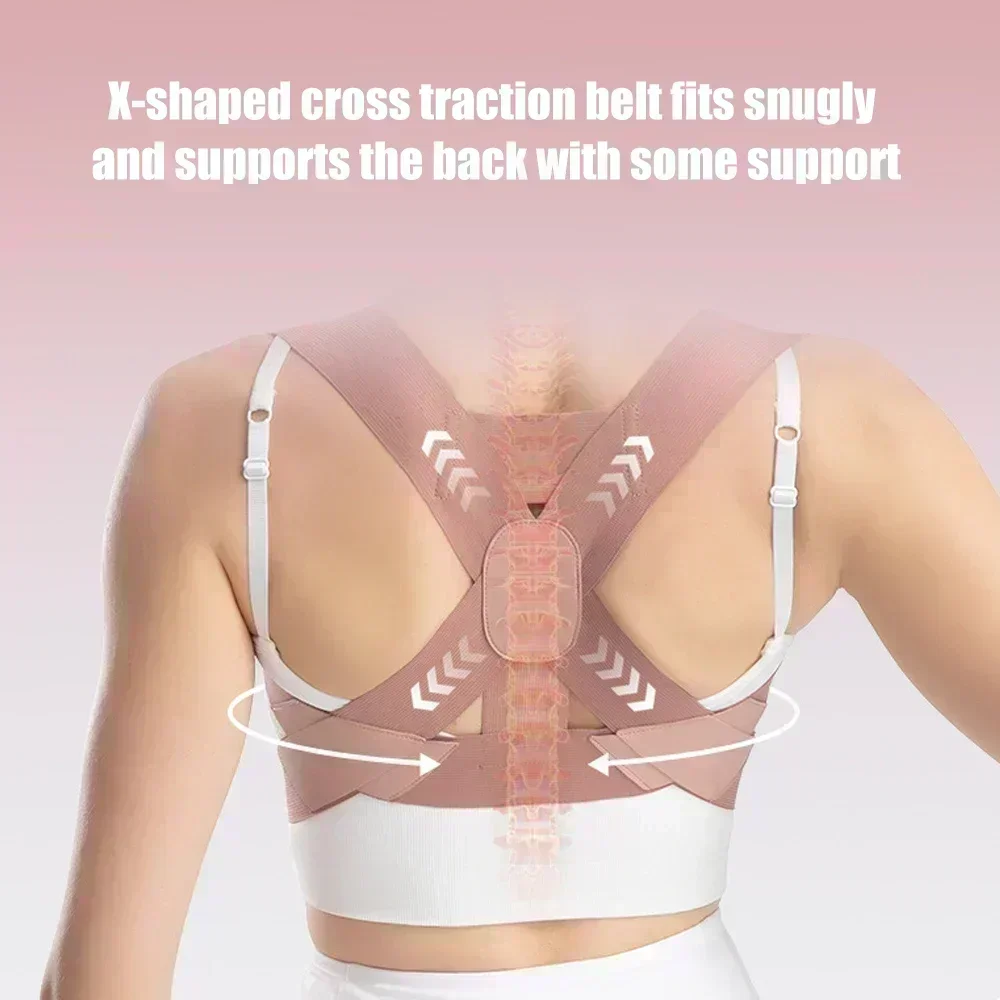 Comfort Posture Corrector Brace for Women, Adjustable Tension Shoulder Straightener, Lightweight Back Support to Improve Posture