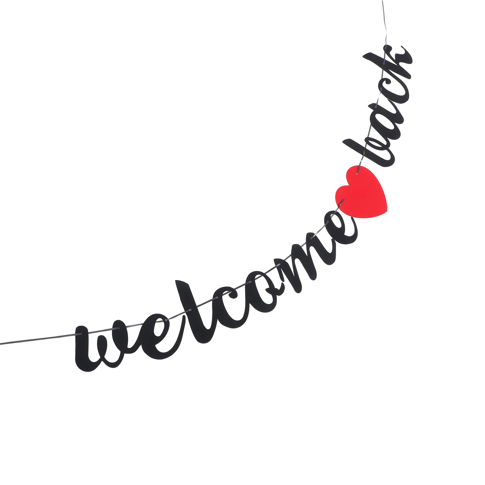

Back to School Banner Red Classroom Decor Party Sign Hanging Ropes Needles Easy Assembly Students Teachers Home