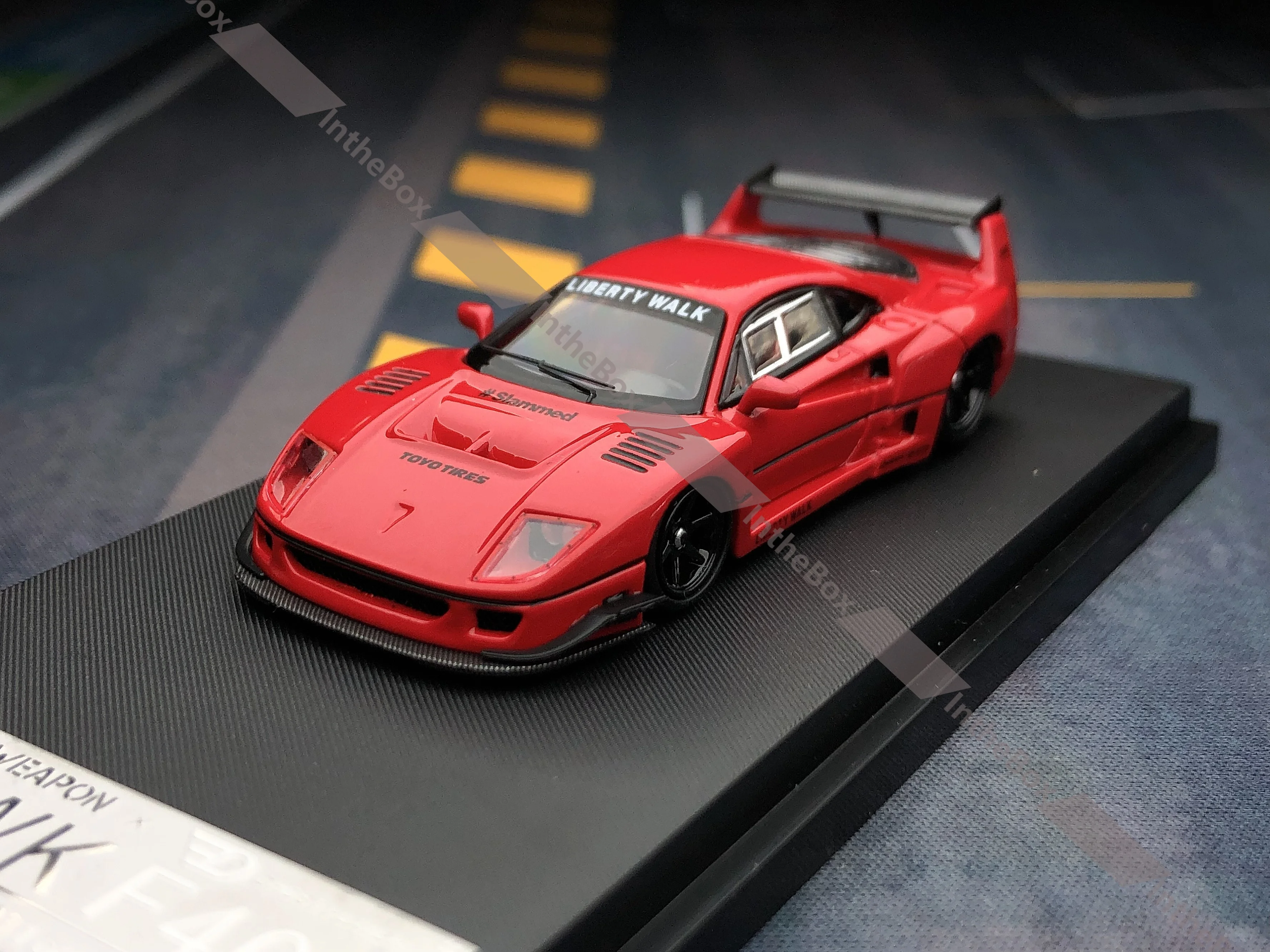 

SW 1/64 LBWK F40 JDM Super Car Red Diecast Model Car Collection Limited Edition