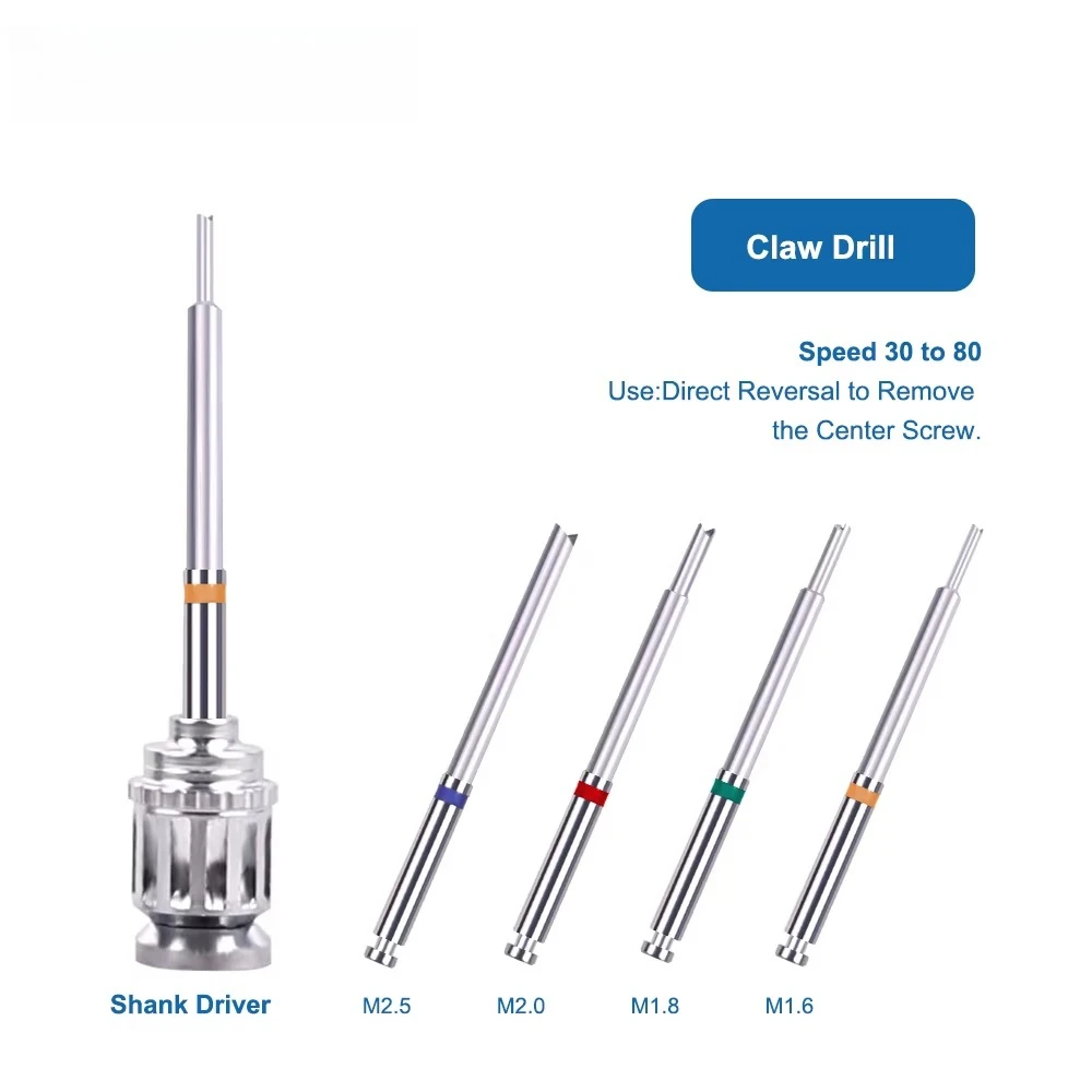 Dental Broken Screw Remover Kit Drill Guide Extraction Surgical Manual Stainless Steel Wholesale Surgery Kit