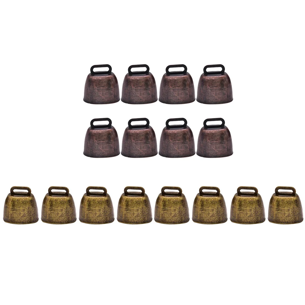 

18pcs Copper Cow Bells Jewelry Accessories Vintage Decor Small Sheep Grazing Bells Metal Cattle Bell Pet ID Tag Hanging