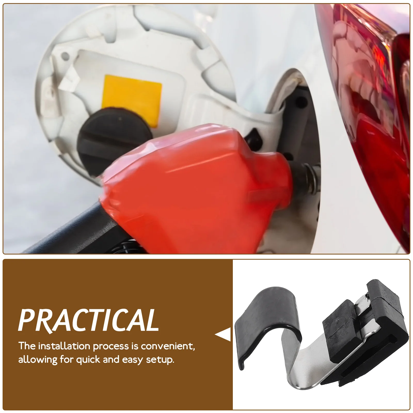 

Fuel Tank Door Spring Replacement Plastic Covers Gas Lid Clamps Door Latch Mechanism Durability Fits Perfectly