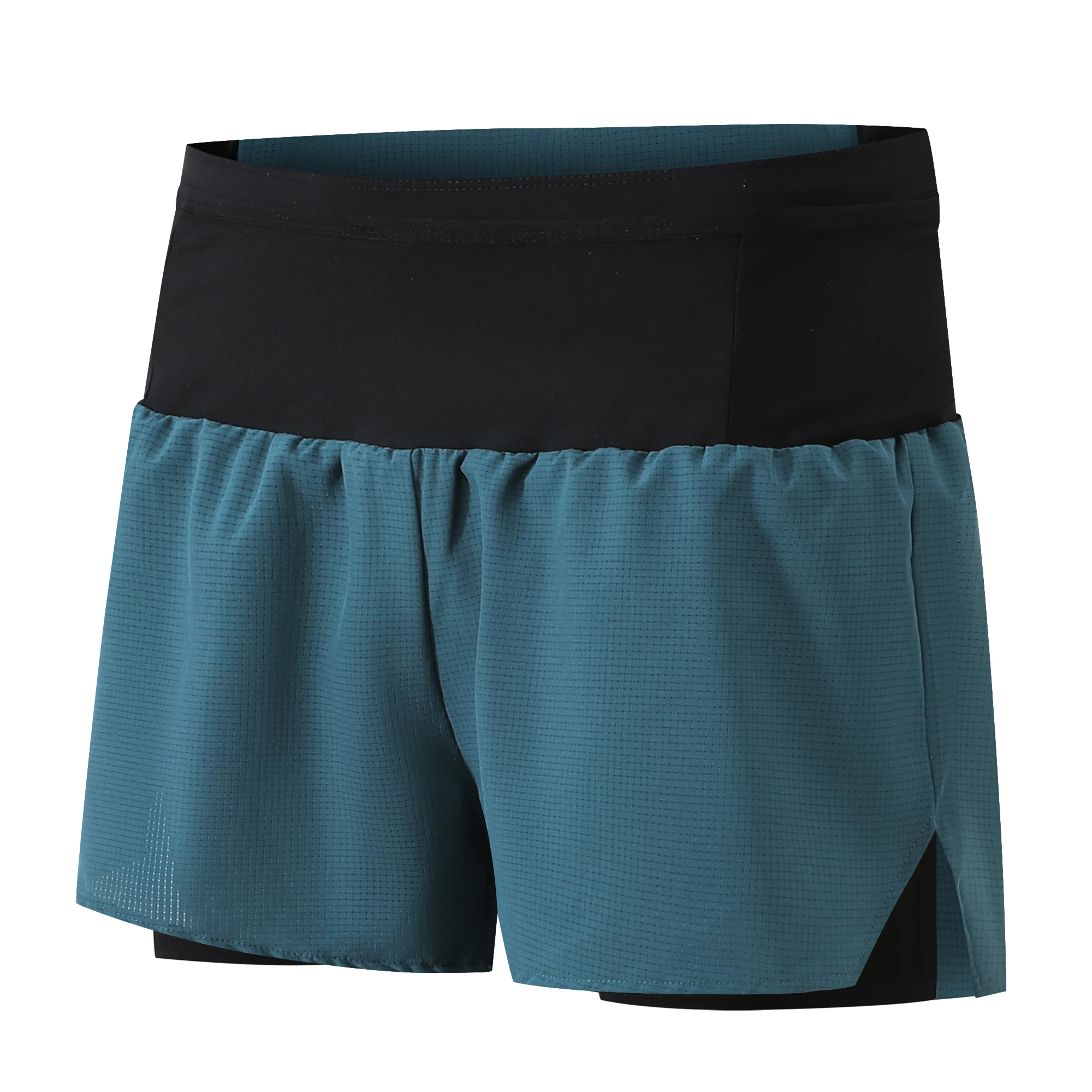 Herren 2-in-1 Marathon-Laufshorts mit Taschen für Outdoor-Sport, Training, Fitness, Wandern, Atmungsaktiv und Schnelltrocknend – Detail 3