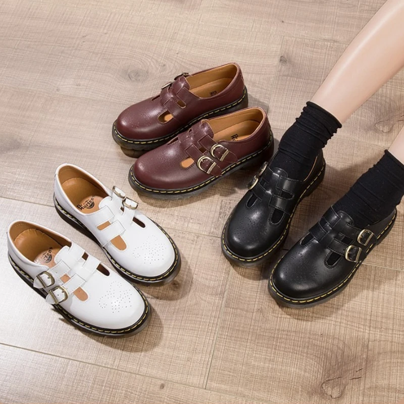 

Женские лоферы на плоском каблуке, толстой подошве из кожи, однотонные, классические, универсальные, подходят для повседневной обуви на все случаи жизни.