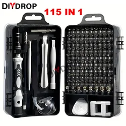 115 In 1 Set High Precision Screwdriver Magnetic Mini Screw Nuts Bits Multifunction Household Repair Tools Kit for Home Power