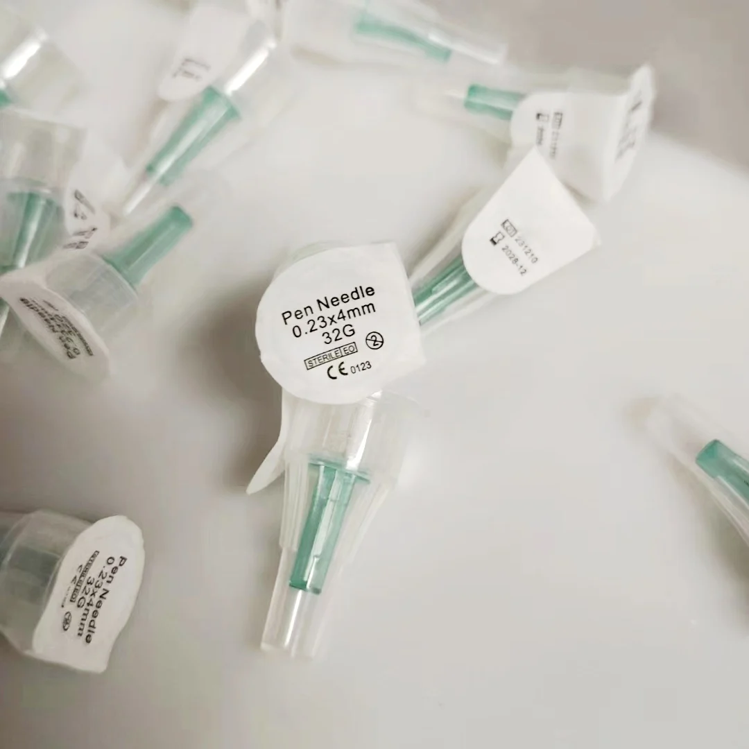 100 Agulhas para Caneta de Insulina 32G 4mm, 31G 5mm 6mm 8mm para Canetas de Insulina Humanas e Veterinárias