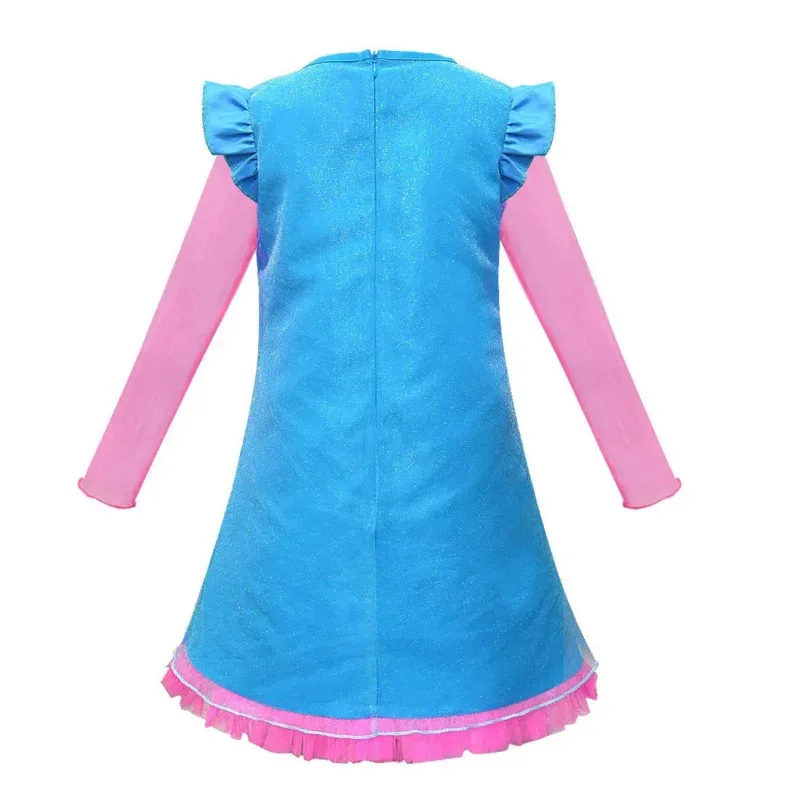 Aa Bear House 002 Poppy cosplay disfraz vestido Navidad carnaval trolls peluca juguetes calcetines niñas ropa de cómic niños prinWAT99 ★