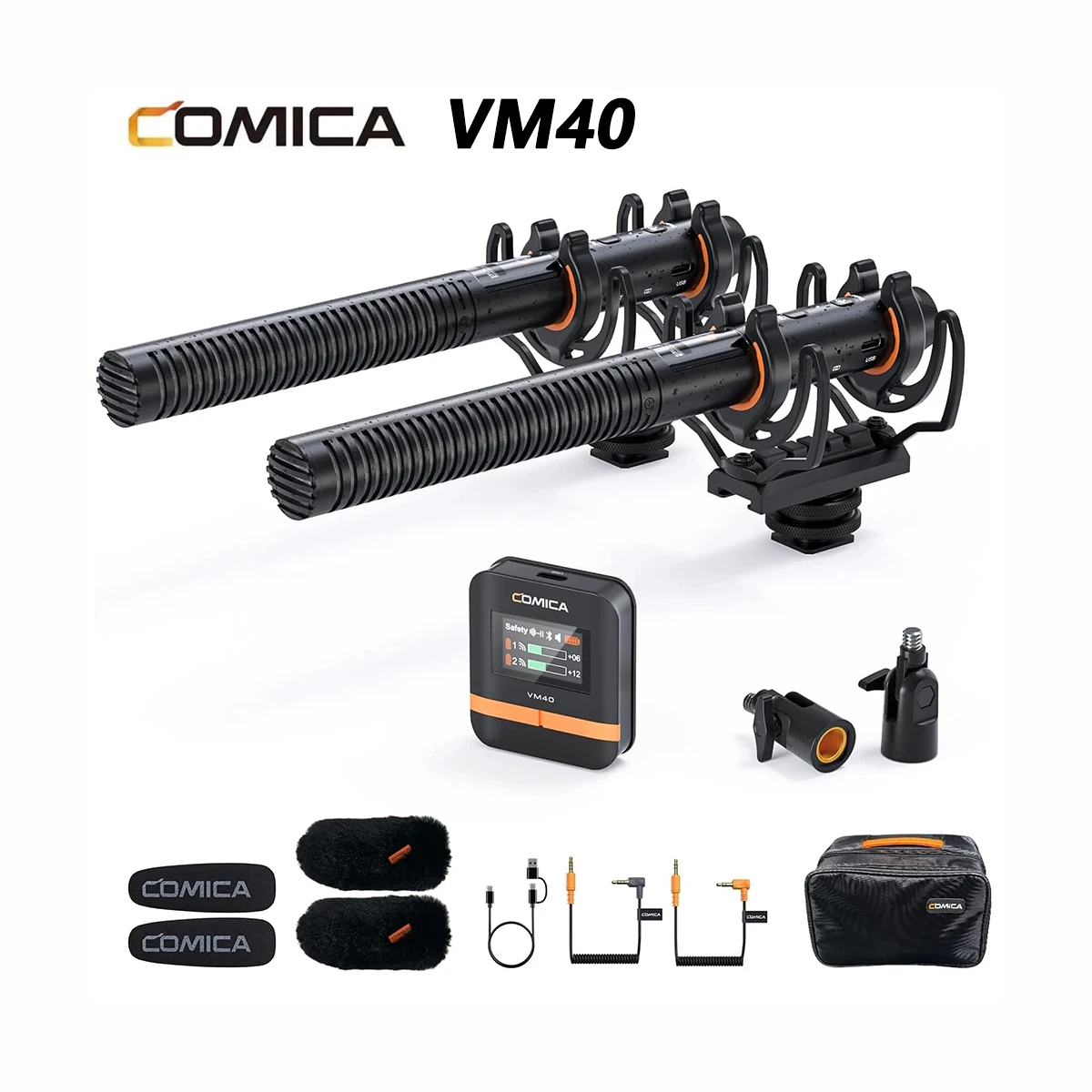 

COMICA VM40 2.4G Super Cardioid Condenser Wireless Microphone for Camera Smartphone Computer