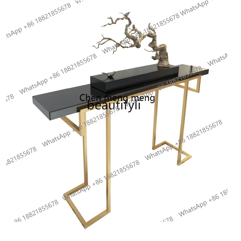 FNew Chinese-style living room  Hotel lobby  Decoration  platform Entrance hall Aisle entrance cabinet  R