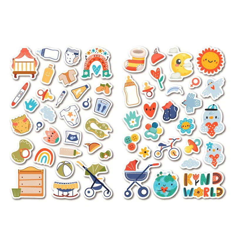 

Children's Learning Stickers - Universe Objects & Life Common Sense Cognitive Water Bottle Decals Toy Gift for Kids