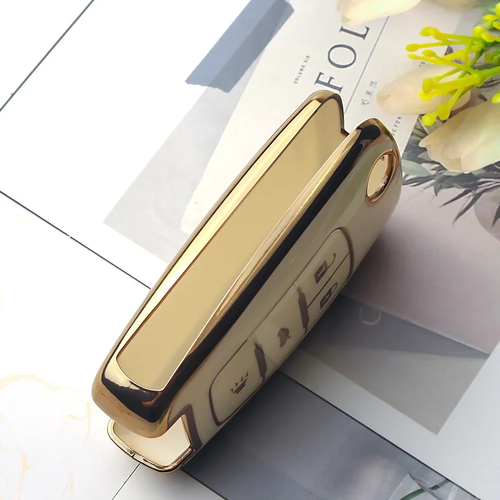 KEYYOU 1PCS NEW TPU Car Key Case for Chevrolet Chevy Cruze Malibu Camaro Aveo Equinox Impala Sonic 4/5 Buttons Dustproof