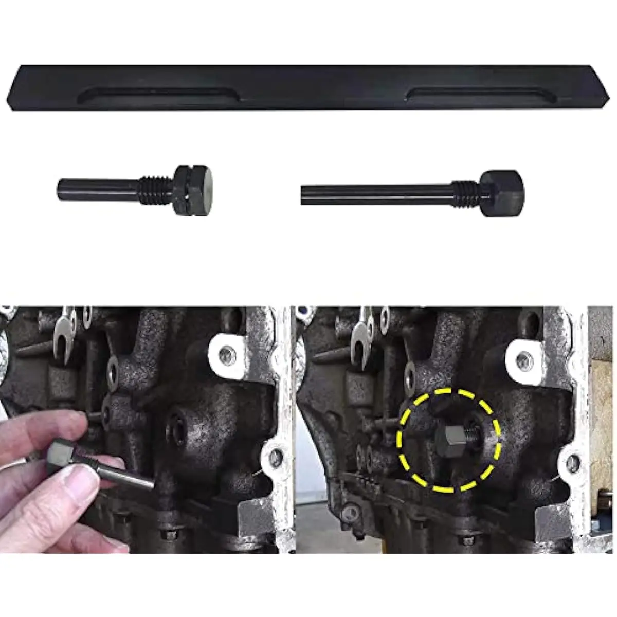 

LicBund Camshaft Timing Alignment Tool Kit Replacement for F-ord Mazda Duratec MZR 303 465 507 574 Zetec 2.0L2.3L2.5LSVT (Black)
