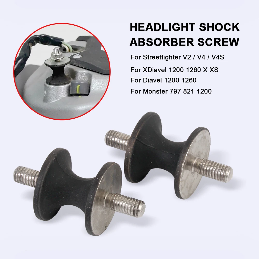 Motorcycle Headlight Shock Aborber Screw Accessories For Ducati Monster 797 821 1200 Streetfighter V2 V4 S XDiavel S Diavel 1260