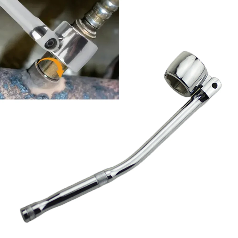 

Oxygen Sensor Flex Head Wrench Adjustable Spanner Socket 22mm 7/8in Heavy Duty Easy to Install Removal Tool for Car Accessories