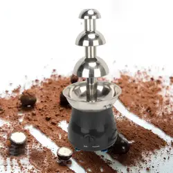 Stainless Steel 4-tier Tower Chocolate Fondue Fountain Machine, Easy To Clean, Small Chocolate Warmer Machine Plug-EU 220 V
