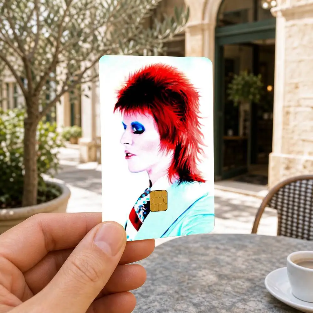 David Bowie Waterproof Bank Card Sticker Skin for Credit Debit Chip Cards Decorative Cover Film