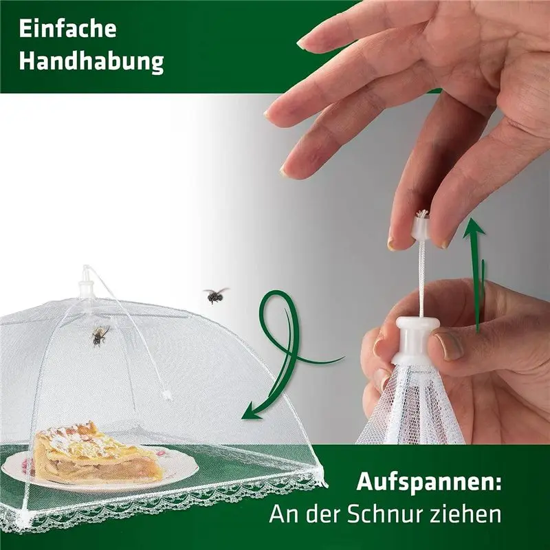 A20I Fly Cover, Insect Protection, Cover Against Flies and Fruit Flies for Cakes, Fruit Bowl, Garden Party 3Pack