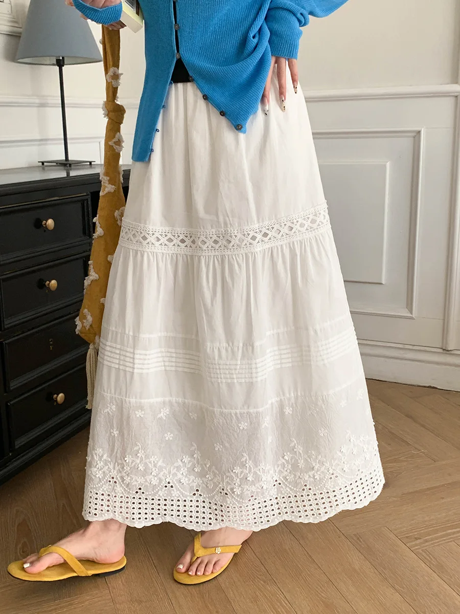 

Женская летняя длинная юбка в стиле бохо 2026 года, вязаная крючком, с ажурным дизайном, модная женская юбка макси с высокой талией, женская одежда, юбки, фалды, джуп, саиа