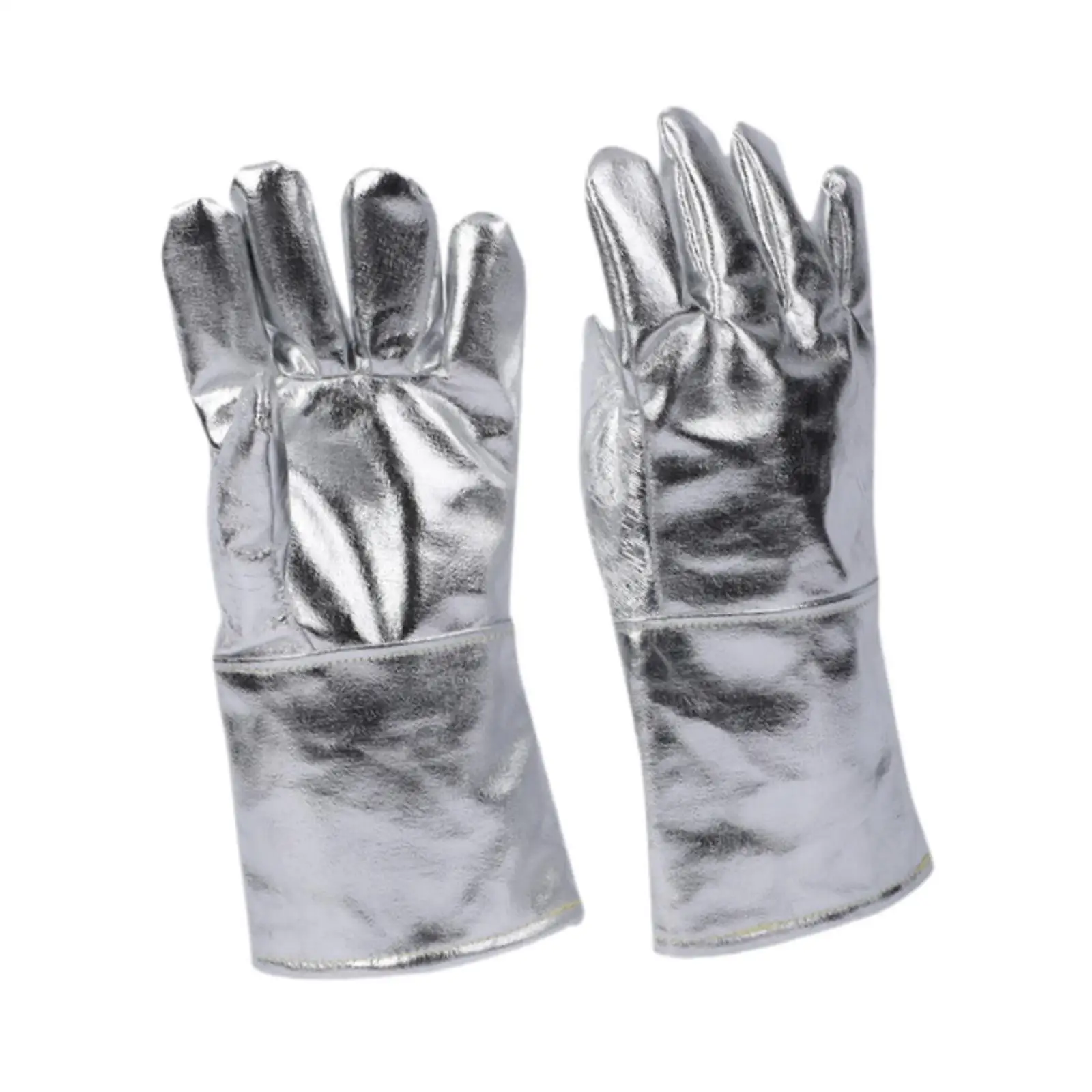 High Temperature Aluminized Gloves Labor Gloves Anti Scald Protection Multifunction Welding Gloves Heat Resistant Gloves