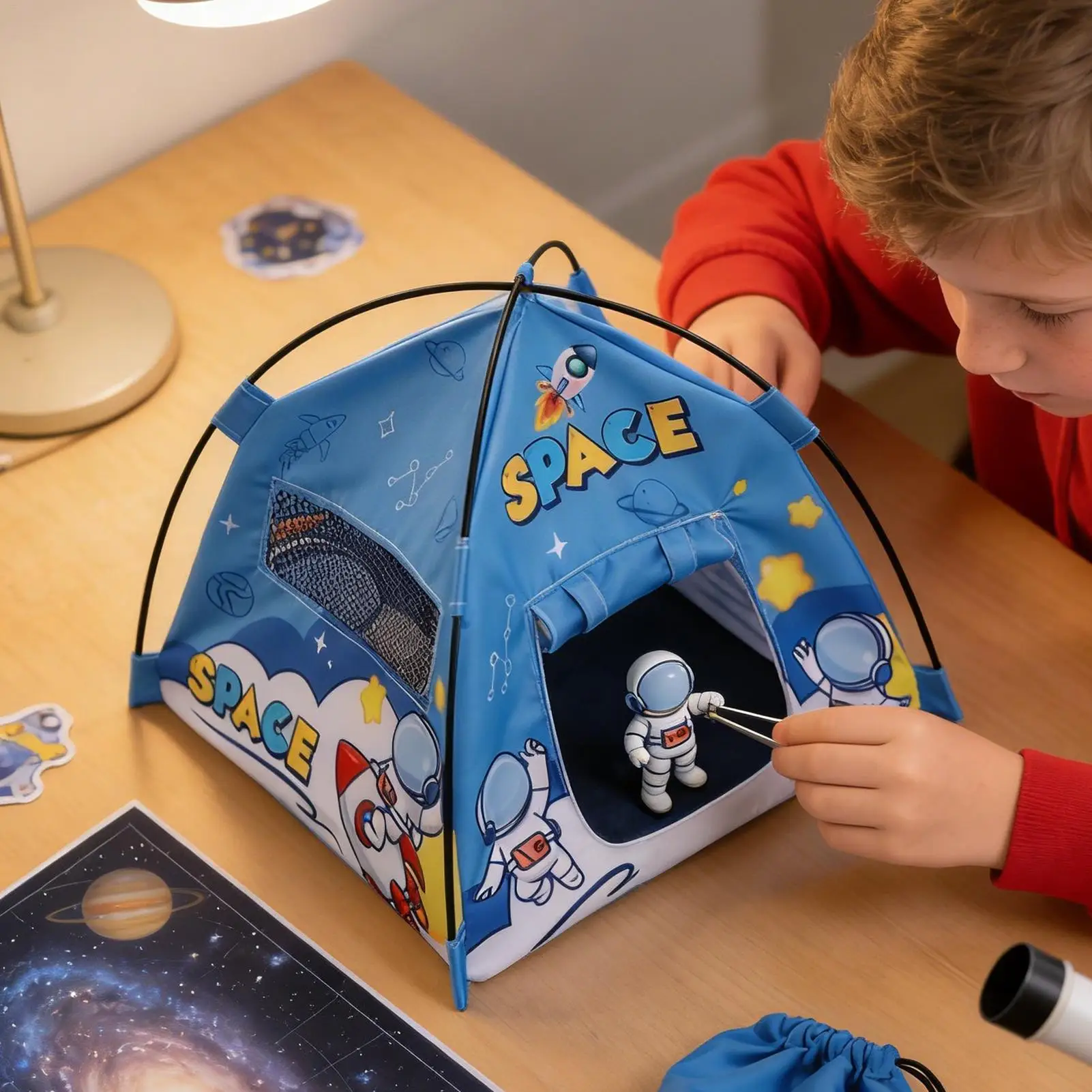 Casa de boneca barraca de acampamento modelo realista fingir jogar móveis brinquedos boneca acessórios para crianças meninas hobby playroom berçário