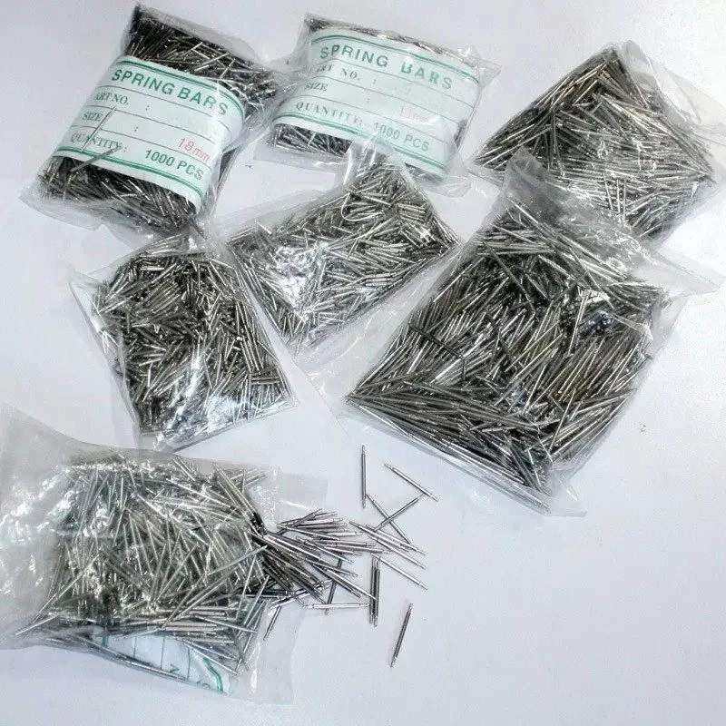 For Watch Band Spring Bars 1.5mm Thick 8-25mm Stainless Steel Repair Pins 1000pcs