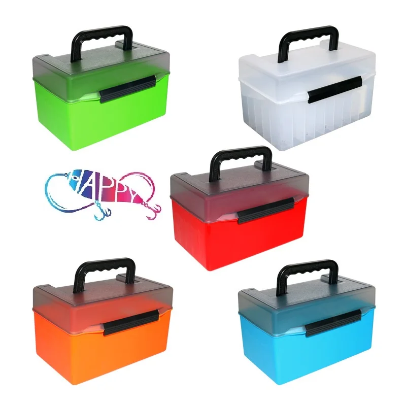 

Wholesale 27*18*16cm 52 Compartments Outdoor Fishing Waterproof Plastic Tackle Box Fishing, Lure Fishing Tackle Box