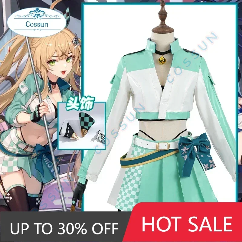 COSSUN Genshin Impact Kirara Racing Costume Cosplay Abiti da donna Cos Gioco Anime Uniforme da festa Hallowen Gioca a ruolo Abbigliamento Abbigliamento