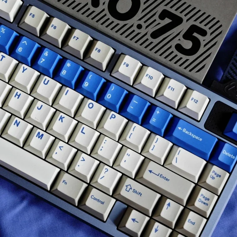 

Blue Alert Keycap Five-Sided Thermal Sublimation Cherry Profill Mechanical Keyboard Keycaps Accessories for PC Computer