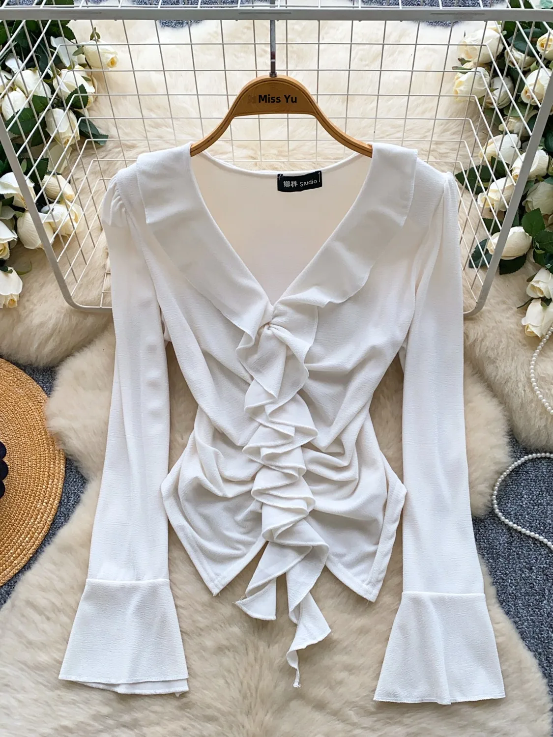 Ele mat Bell Sve irt Top da donna Faionable Slim Fit Design Le Casual in fibra di poliestere traspirante