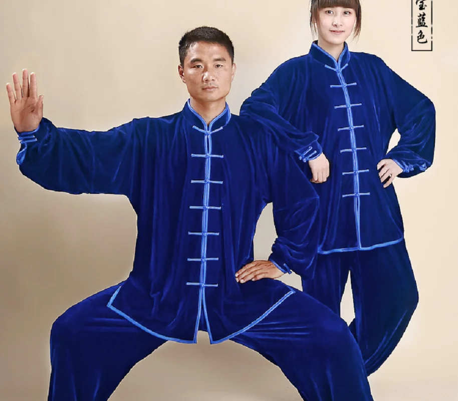 New Chinese Traditional Men Women Kung Fu Suit Casual Outdoor Sport Clothing Unisex Tai chi Wushu Uniform Jacket Pants Sets