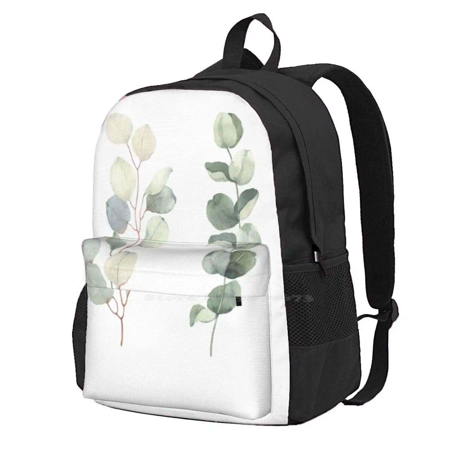 Branches Eucalyptus Watercolor Hot Sale Backpack Fashion Bags Branches Eucalyptus Watercolor Modern 2022 Funny Branches