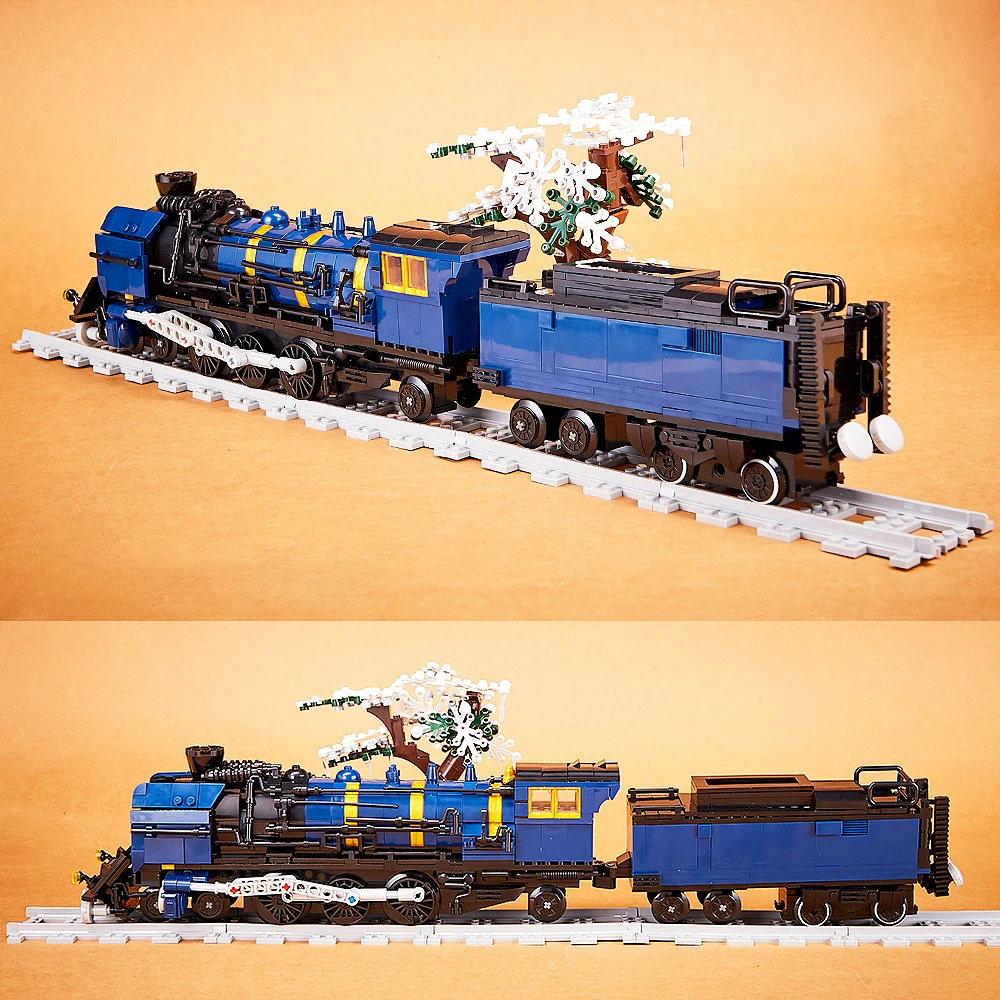1052 pçs técnico dongfang zhengqi trem moc modularize criar idéias adorável blocos de construção tijolos modelo brinquedo educativo presente