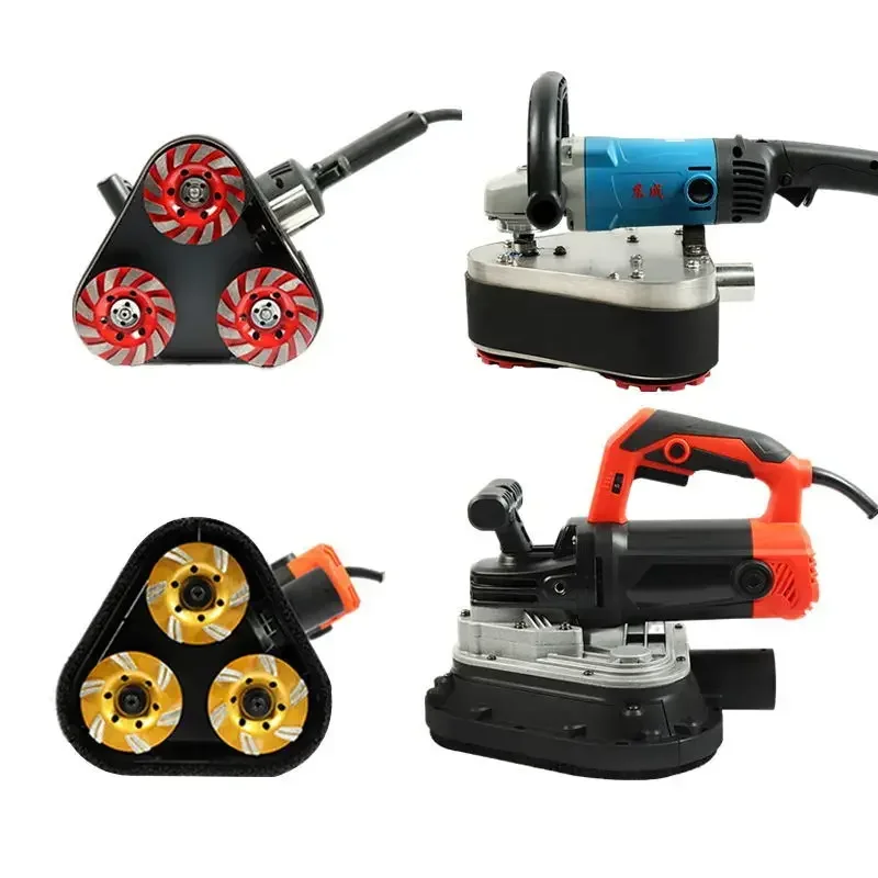 2450W High Power Portable Three Head Grinder Wood Floor Sanding and Polishing Machine Floor Sander