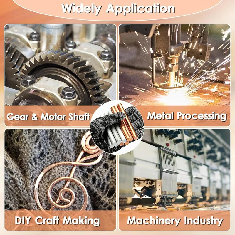 Cuivre pur et zinc pour galvanoplastie, métal rond, projet d'artisanat en métal, longueur 100mm, diamètre 10mm, le plus récent, 10 pièces