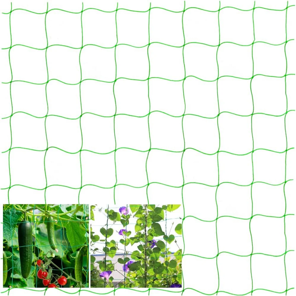

Зеленая Сетка для подъема растений, садовая сетка для огурцов, подвесная сетка для дыни, для скалолазания