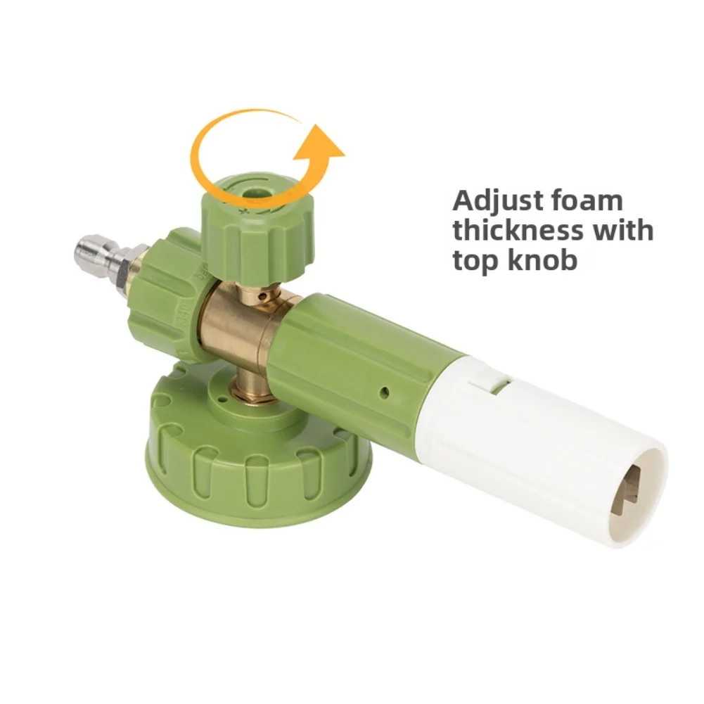 

Легкий распылитель пены для мойки автомобиля Foam Pro с регулируемой насадкой и съемными компонентами для лучшей уборки