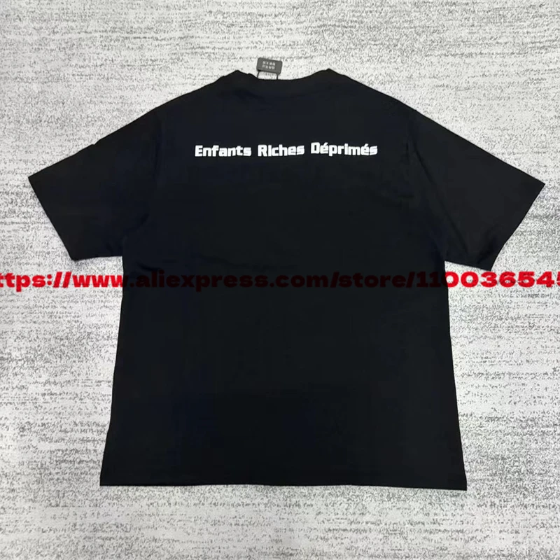 Big Enfants Riches Deprimes Logo Tee Men Women 2024ss Printed ERD T-shirt Oversized Tops Black Short Sleeve