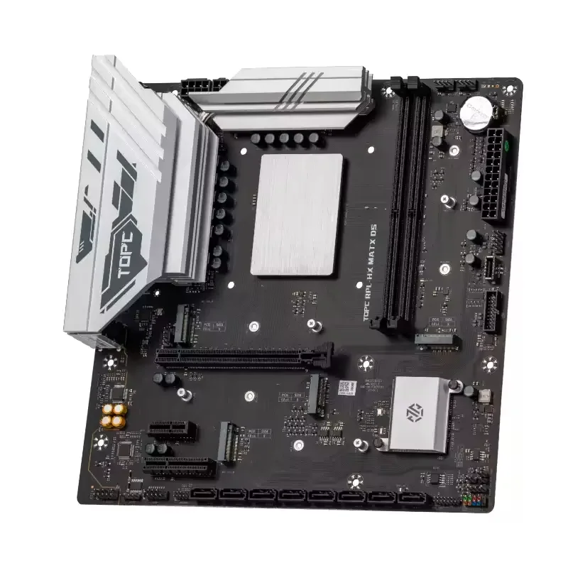 TOPC MATX NAS Motherboard Intel Core i9 14900HX DDR5 6400MHz PCIe5.0 4×M.2 8×SATA 2.5G LAN Tpye-E USB4 Gaming Mainboard OpenClaw