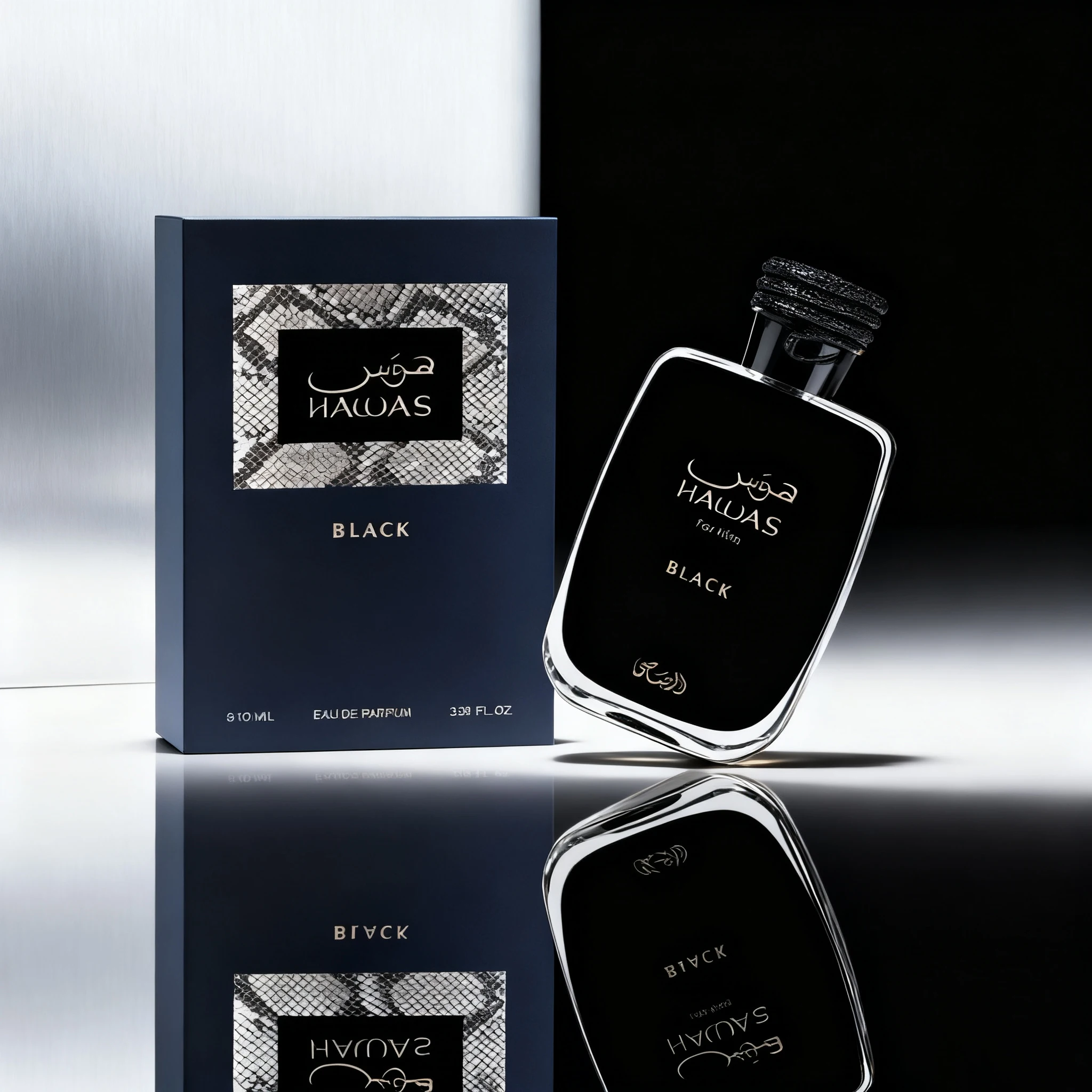 عطر راساسي هاواس الأسود للرجال عطر استنساخ عالي الجودة متين للرجال، عطر كولونيا بزجاجة رذاذ للرجال