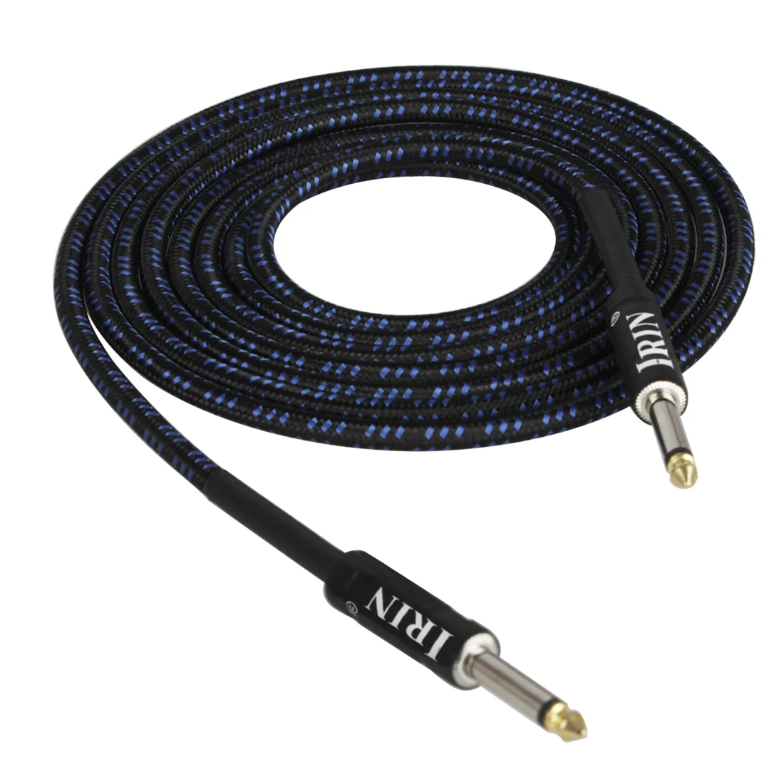 IRIN-Cable de Audio de 3M para guitarra eléctrica, Conector de níquel colorido, amplificador de bajo eléctrico, accesorio de piezas de guitarra