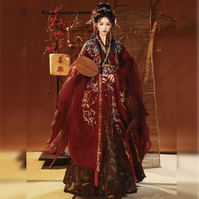 

2026 new Qingzhu Garden Hanfu New Style Heavy Embroidery National Style Suit Grand Ceremony Show