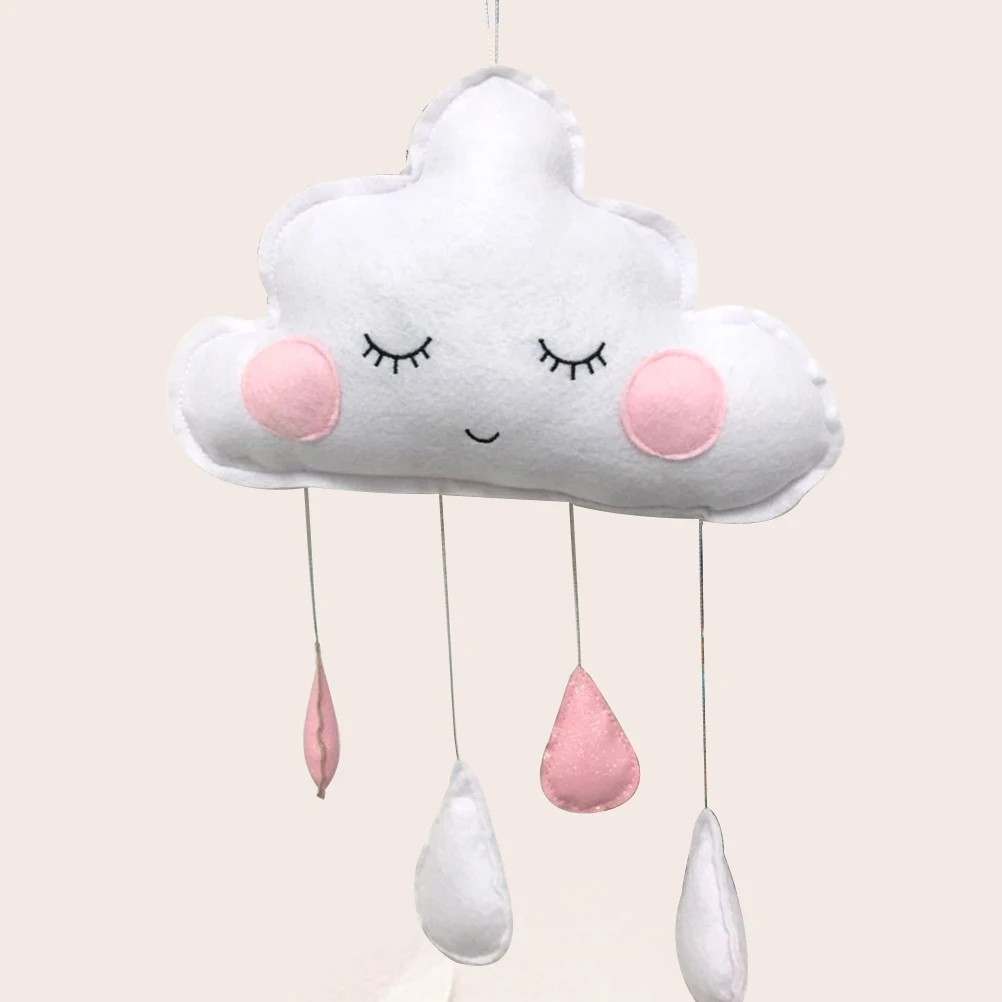 

Cloud Raindrop Wall Hanging Decor Felt Tent Decoration For Room, Nursery, Photography Prop, 'S Room Decor