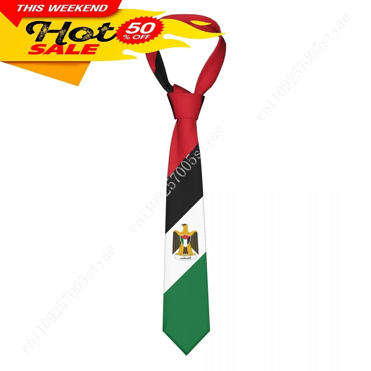 

Neck Ties Palestine Flag Nation Men Women Casual Plaid Tie Suits Slim Wedding Party Business Necktie Gravatas