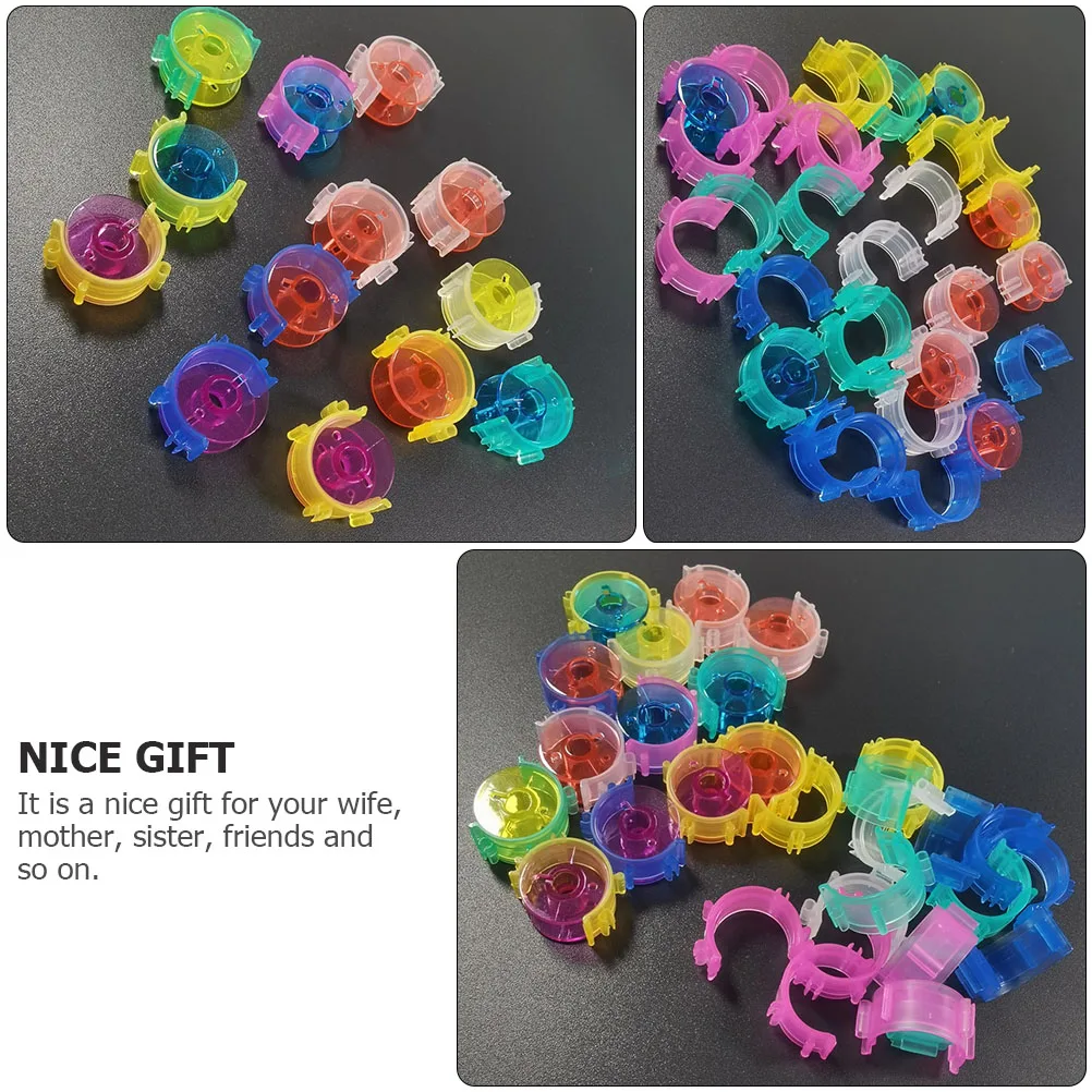 

50pcs Sewing Bobbin Clips Plastic Core Embroidery Machine Accessories Home Use Practical H made Tools Parts Supply