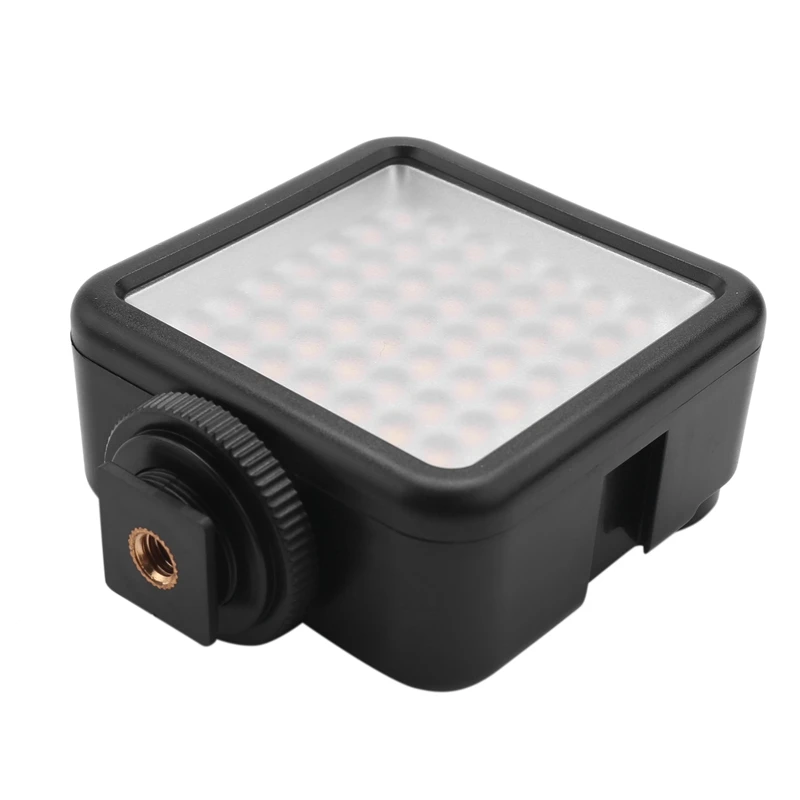 Luz de vídeo LED brillante, iluminación de cámara de 49 Led, Panel de luz de cámara portátil regulable para Canon,Nikon,Sony y otras cámaras DLSR